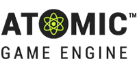 Logotipo del motor de juego atómico
