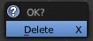 Delete Prompt Blender