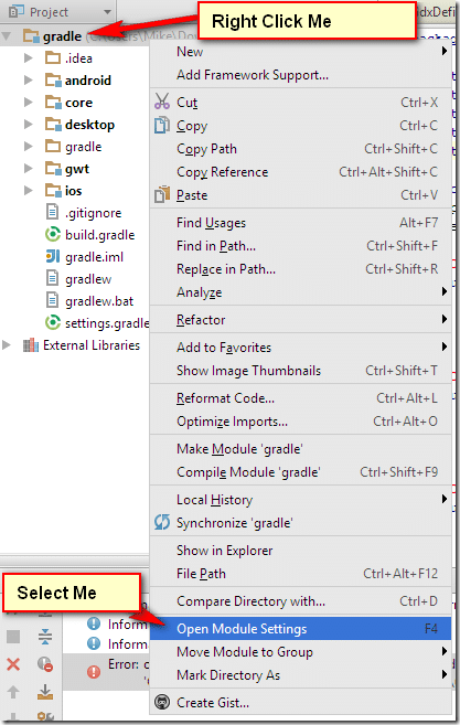 android studio sdk location libgdx