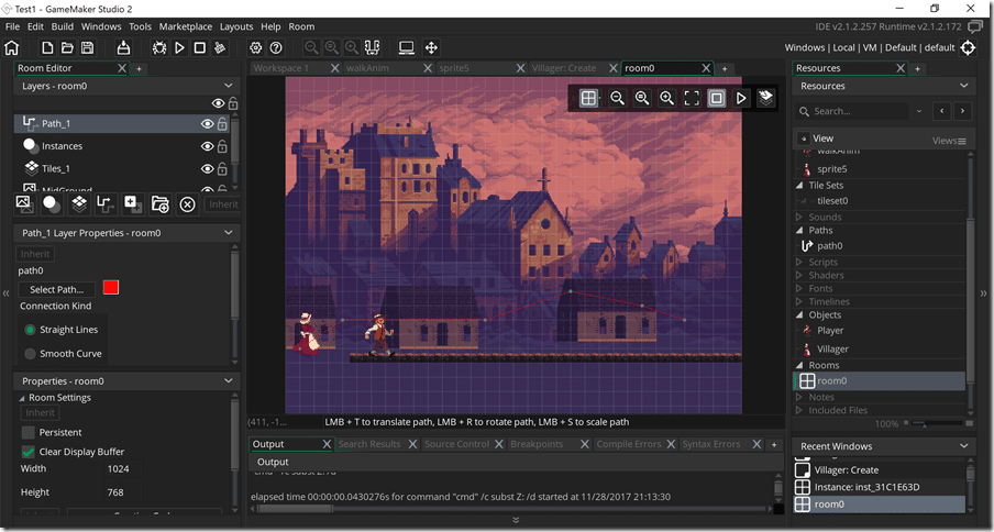 gamemaker studio 2 room editor