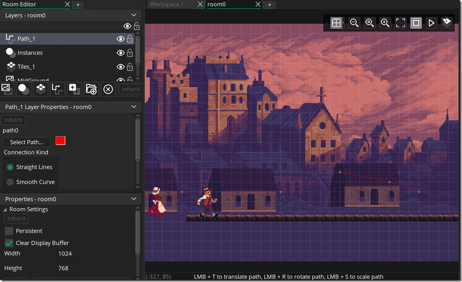 gamemaker studio 2 layers