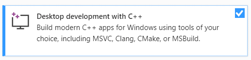 Desarrollo de escritorio con C+= Instalador de Visual Studio 2019
