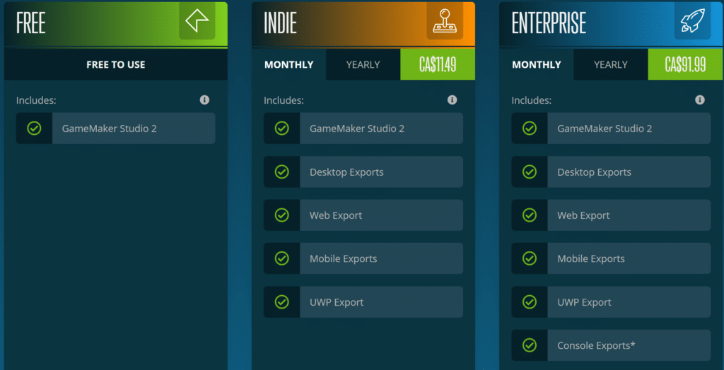 GameMaker Supports Developers With New Pricing & Subcriptions 