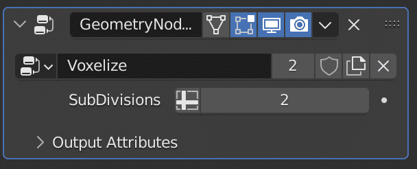 Set subdivision level of geometry node