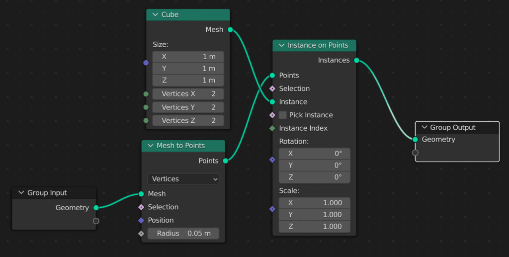 Creating Voxels by using Instance on Points