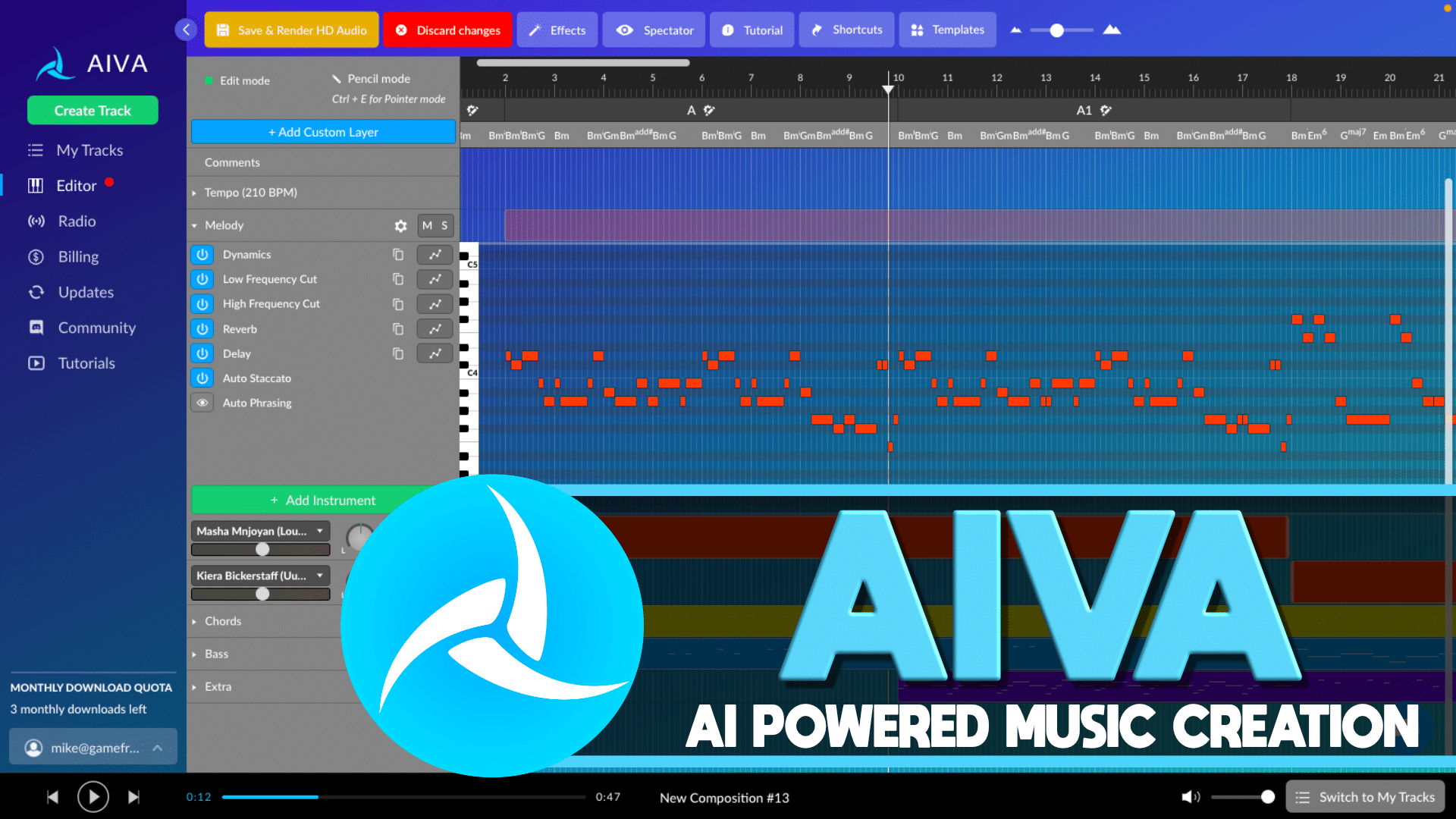 AVIA
La Inteligencia Artificial componiendo música de banda sonora emocional
