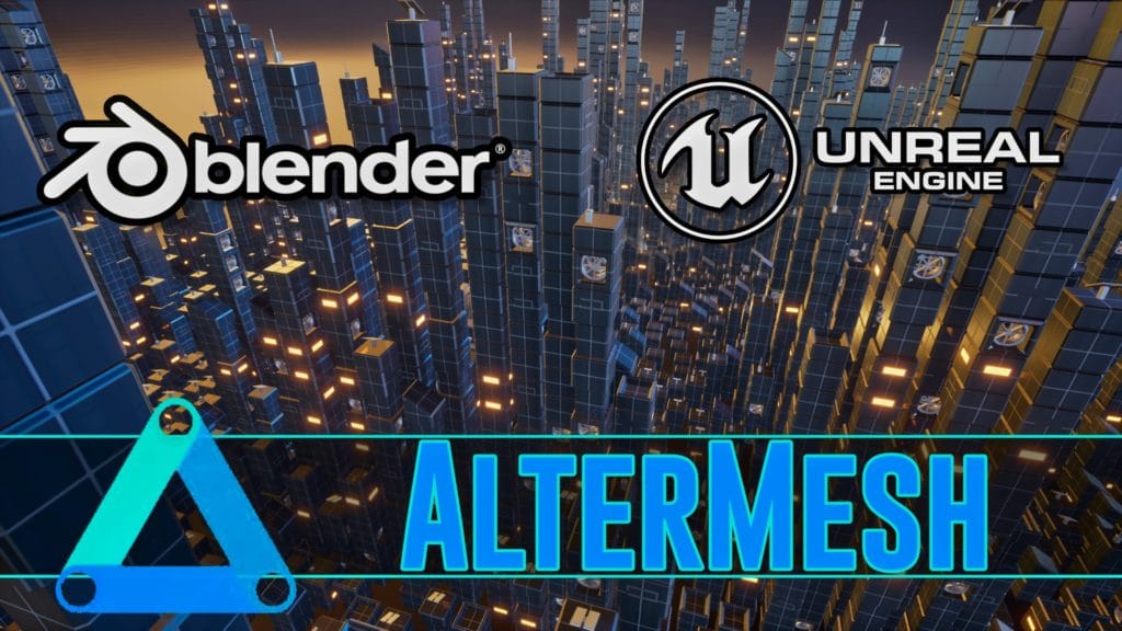 AlterMesh Geometry Node for Blender and Unreal Engine UE