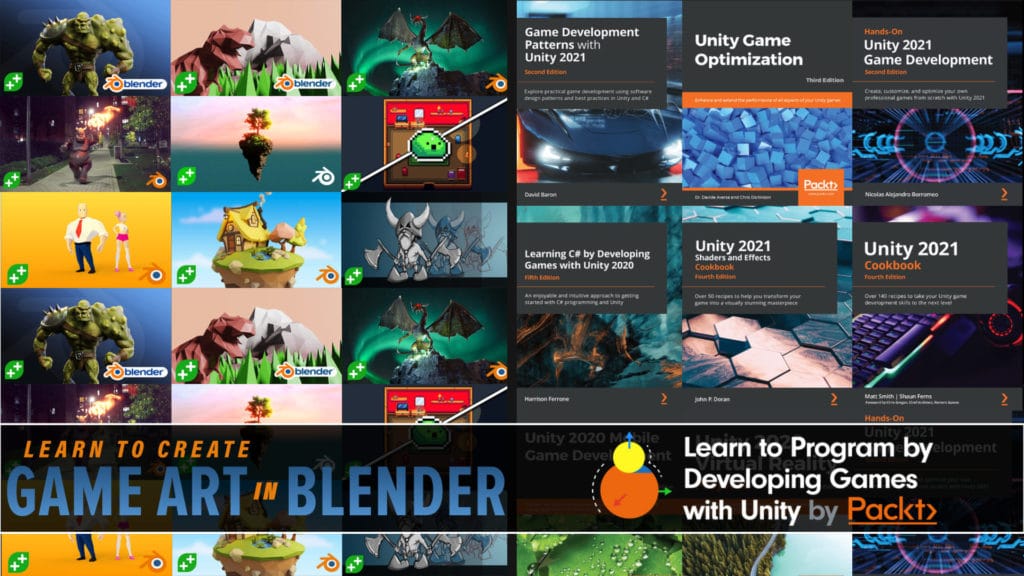 Blender Game Art by GameDev.tv and Unity Book Bundle by Packt Now Live on Humble BUndle