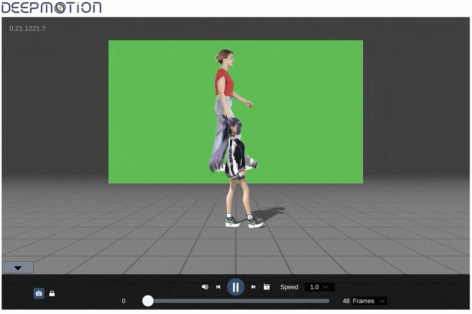 Free 3d character animations from MoCap animated gif