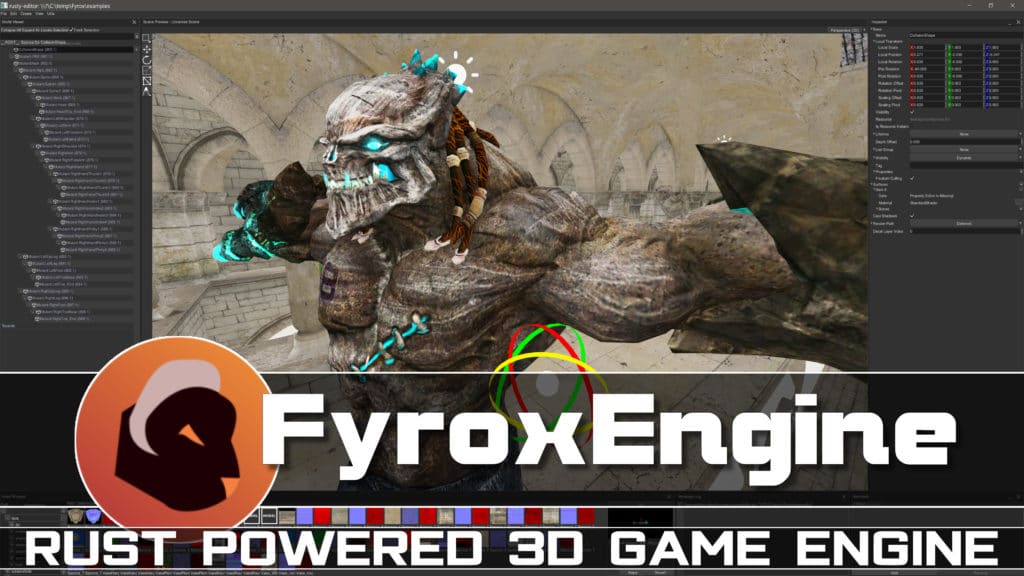The Fyrox Engine is the new name of the Rust powered open source Rg3d game engine