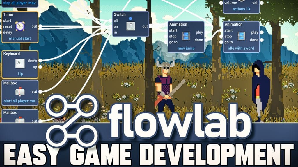 FLOWlab visual game engine review