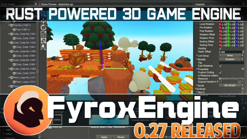 Fyrox Engine 0.27 Rust powered game engine released