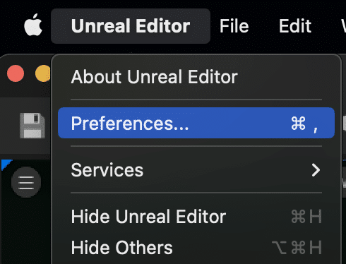 Setting Unreal Engine Preferences