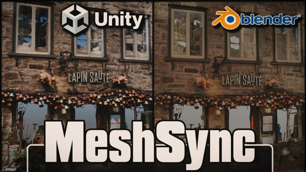 MeshSync for Unity Free Addon Blender Max Maya