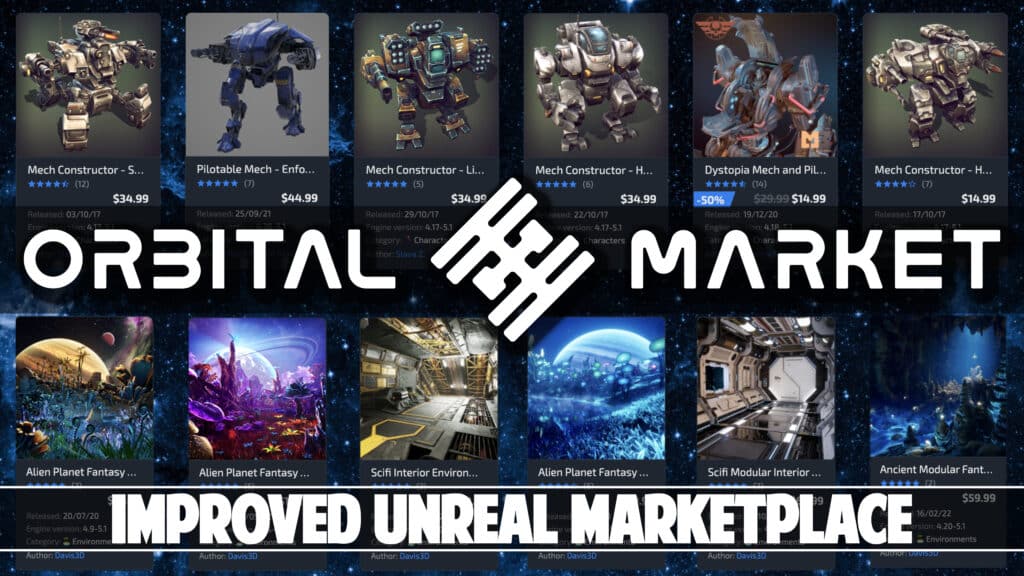 Orbital Market Unreal Engine marketplace alternative