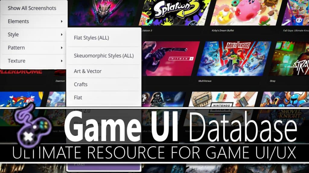 The Game UI Database, the ultimate resource for UI/UX