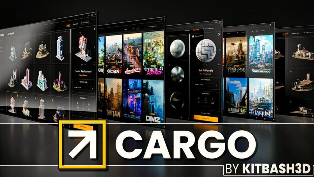 Cargo by KitBash3D a Quixel Bridge like application giving access to their massive library of 3D models