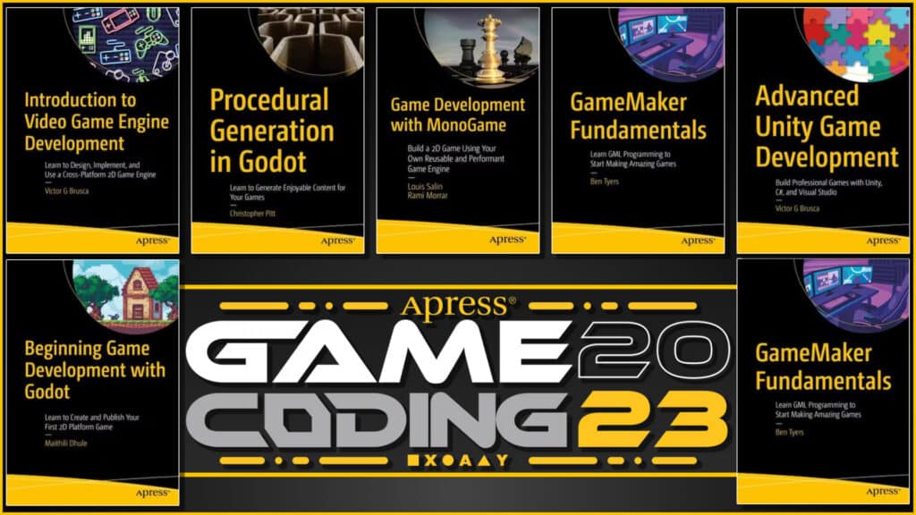 APress Game Coding 2023 Book Bundle on Humble Bundle Godot, Unity, MonoGame, GameMaker and More