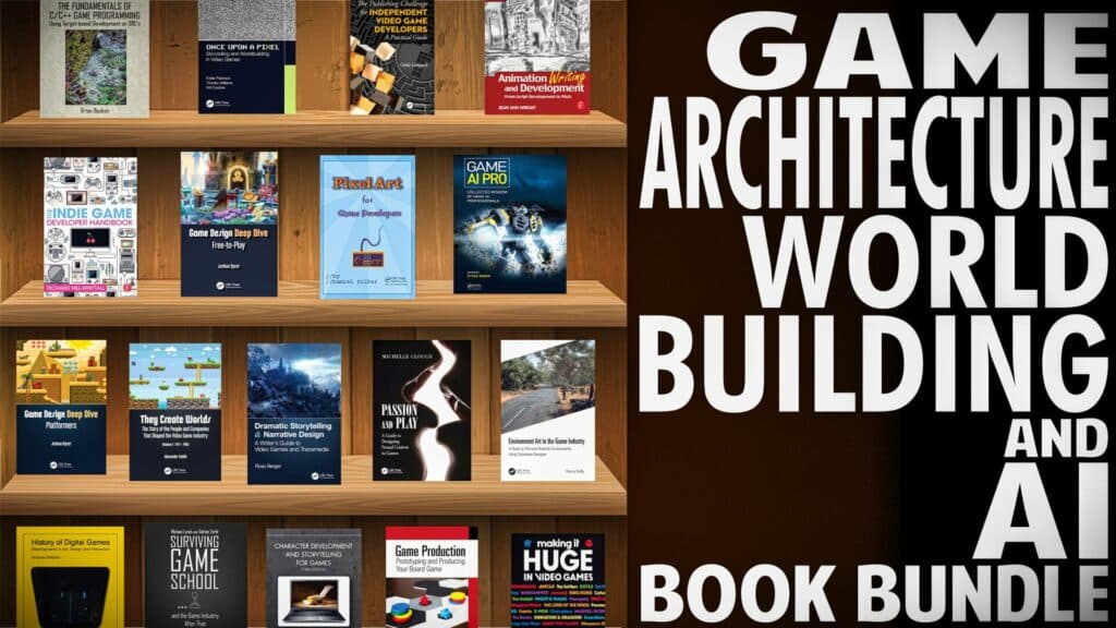 The Humble Game Architecture, World Building and AI Book Bundle is a large collection of gamedev books