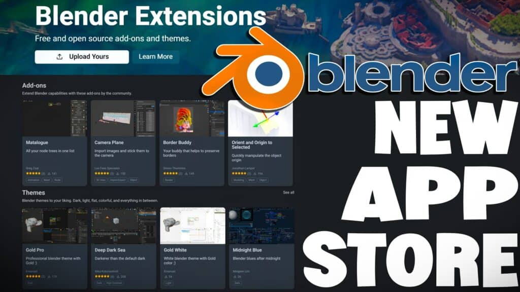 Blender Extensions App Store Launched at GDC