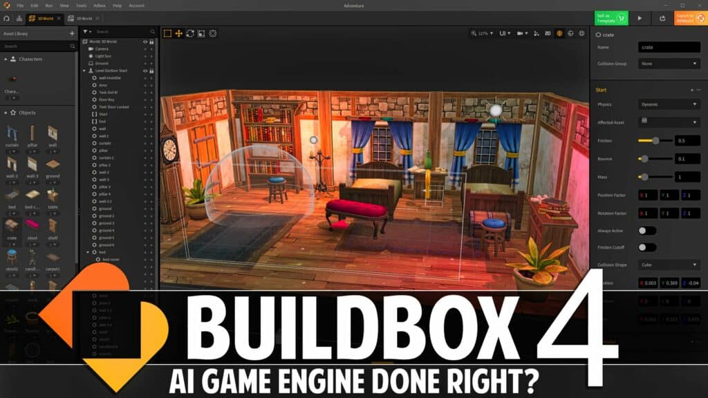 BuildBox 4 AI driven easy to use 3D game engine