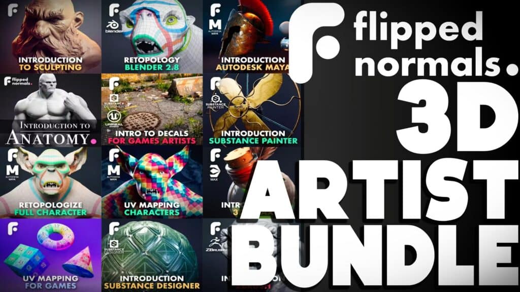 Become a 3D artist with Flipped Normals bundle