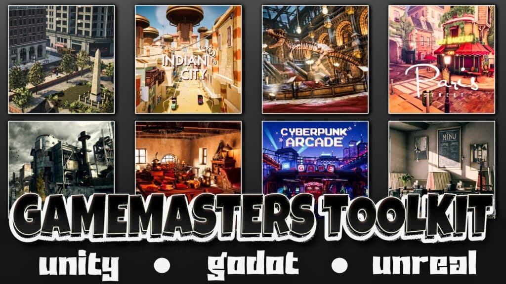 GameMasters Toolkit Unity, Unreal and Godot Humble Bundle