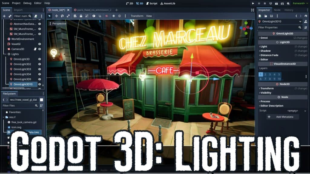 Godot 4.x 4.2 3D Lighting Tutorial. Global Illumination, Emissive Textures, Light and Shadows, World Environment and more