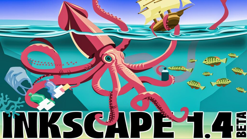 The free and open source vector graphics application Inkscape just released Inkscape 1.4 with several new features and improvements
