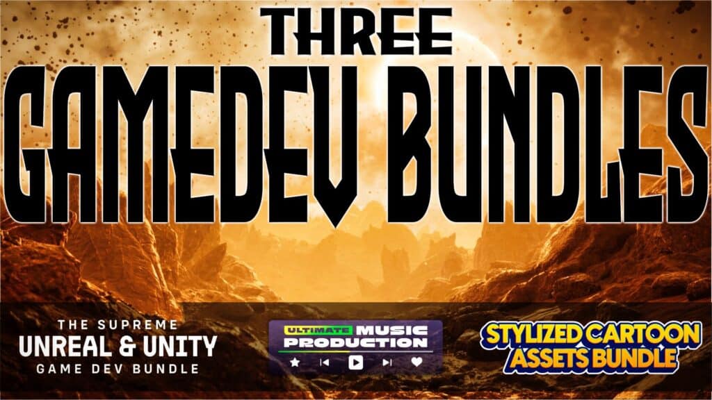 Humble Bundle are running THREE different game development related bundles, one for Unreal and Unity, another for Unreal, Unity and Blender in Low poly and finally a VST music bundle
