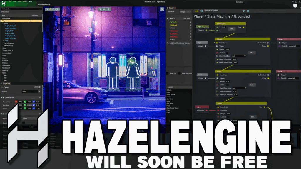 The Hazel Game Engine, by YouTuber and former EA developer The Cherno, will soon be available for free in binary form