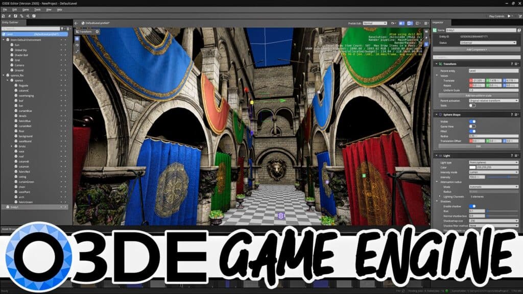 O3DE have just released their open source game engine, O3DE version 25.05 and this release feels like the first one ready for prime time.