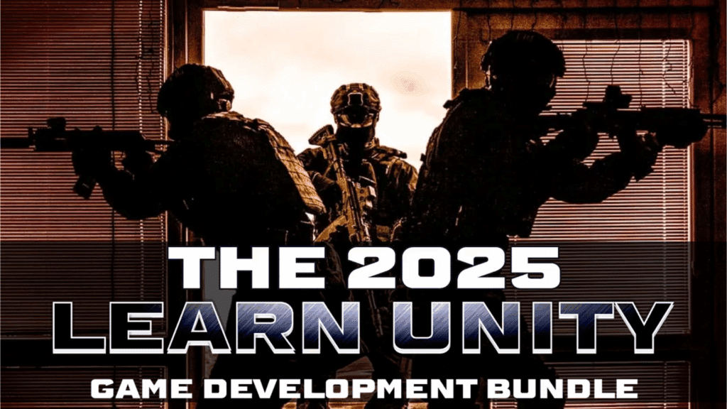 Learn to use the Unity game engine with the folks at GameDev TV with the 2025 Learn Unity Humble Bundle
