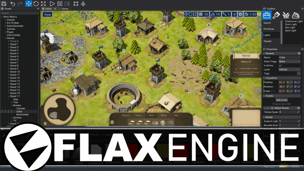 Flax Engine 1.11 was just released. This C#/C++ game engine is very similar to an indie version of Unreal Engine and 1.11 adds several performance and usability improvements