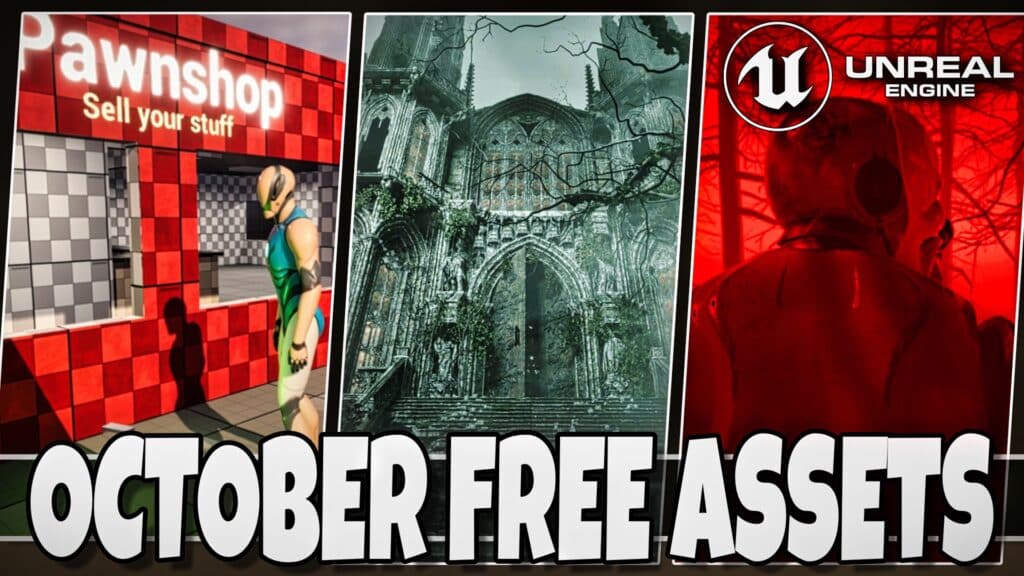 The Unreal Engine Fab Marketplace Free GameDev Assets for October 2025 are here, get 3 free gamedev assets from Oct 7th - 21st
