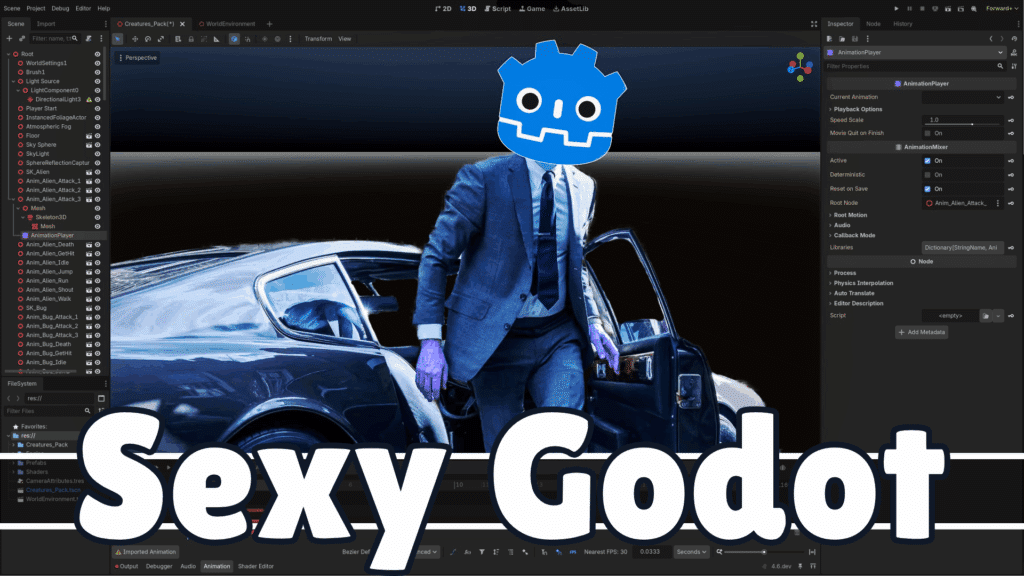 The Passive Star minimalist theme has now become built into Godot 4.6 as the new default theme. An excellent new look for the open source game engine.