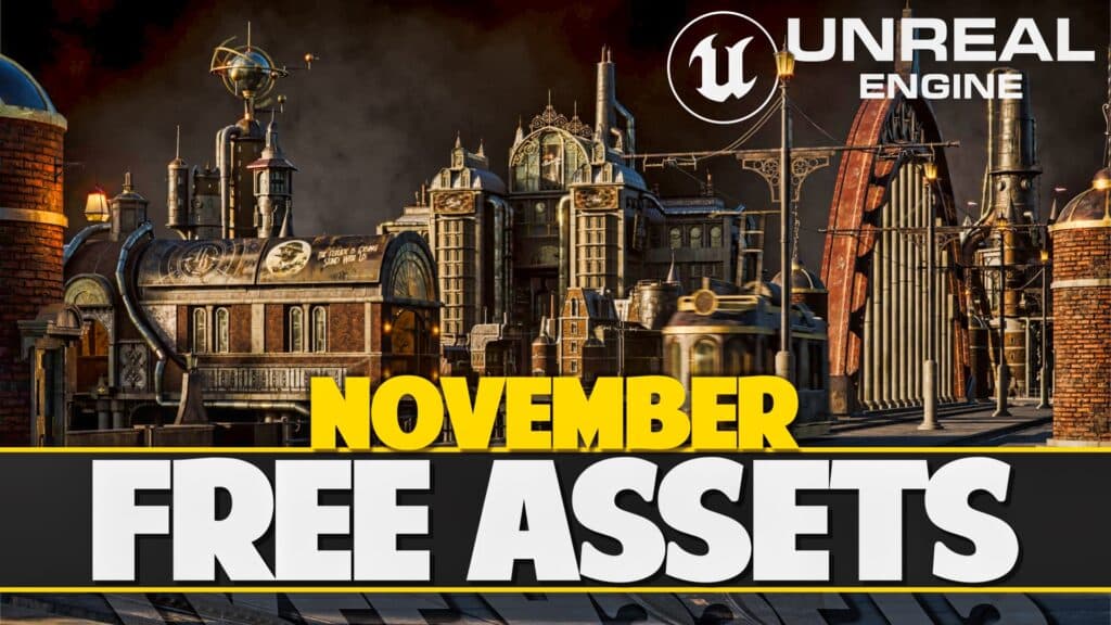 The November Unreal Engine Epic Games Fab Game Asset giveaway is here and will work with Unity Unreal and Godot