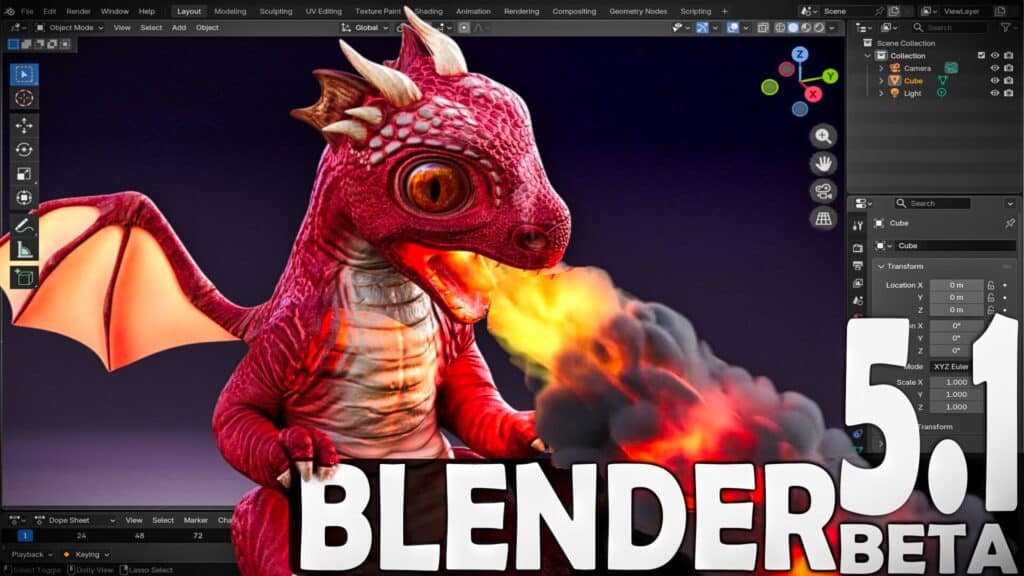 Blender 5.1 Beta is now available and today we highlight the most exciting new features