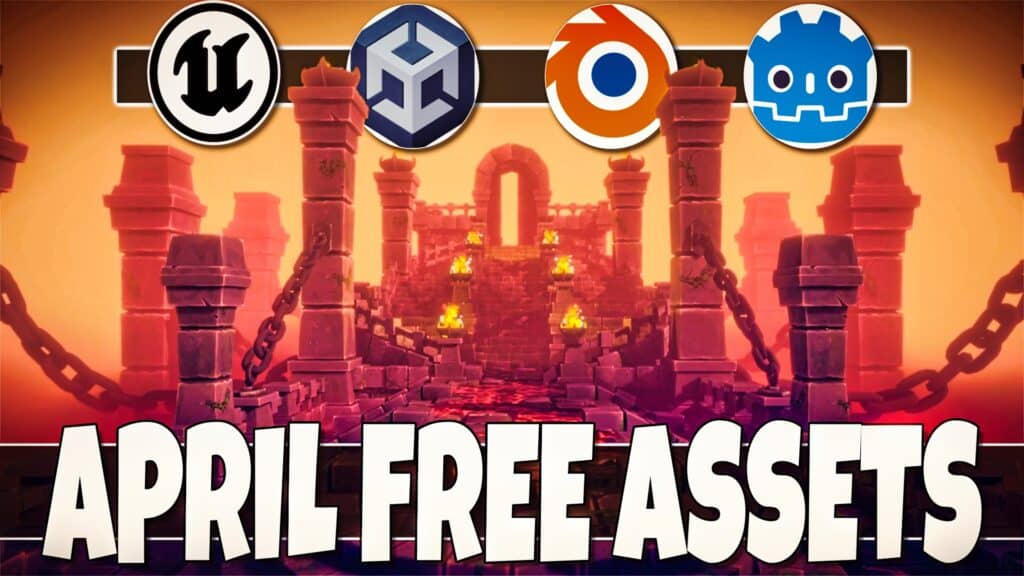 April 2026 Free Unreal Engine Fab Marketplace asset giveaway, as well as Unity giveaways, free assets from SYNTY and Gamedev.tv and more