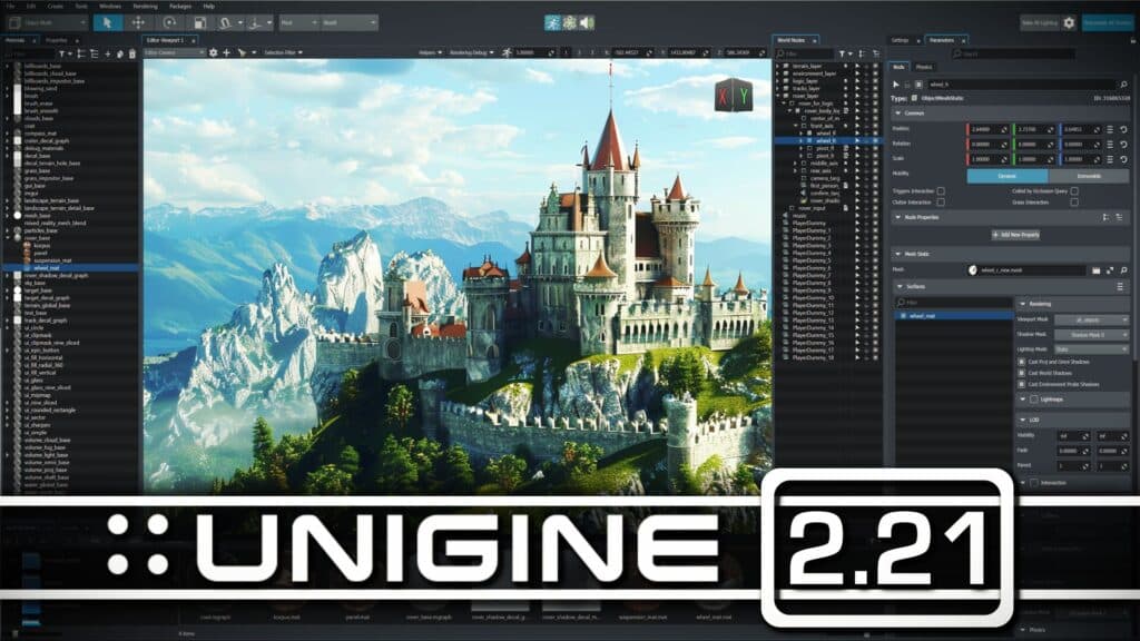 The Unigine Game engine just shipped Unigine 2.21 loaded with new features, animation tools and a new pricing structure
