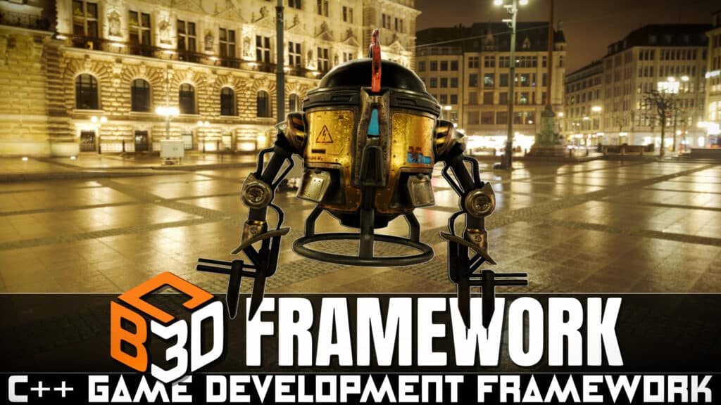 B3DFramework is a C++ open source game development framework built on top of the Banshee game engine and bs::framework