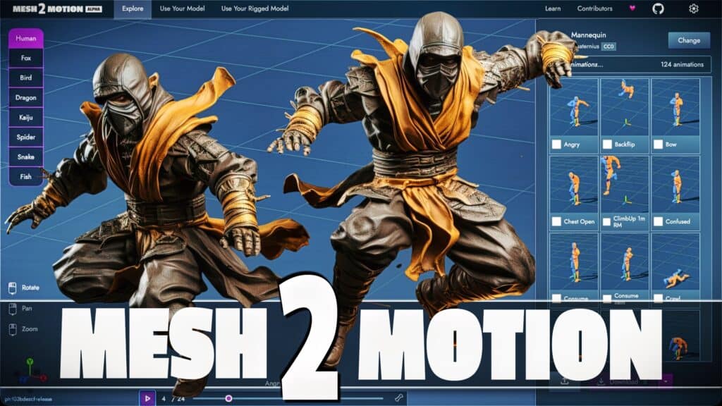 Mesh2Motion is an awesome free and open source animation tool like Mixamo making adding animation to 3D models super easy.