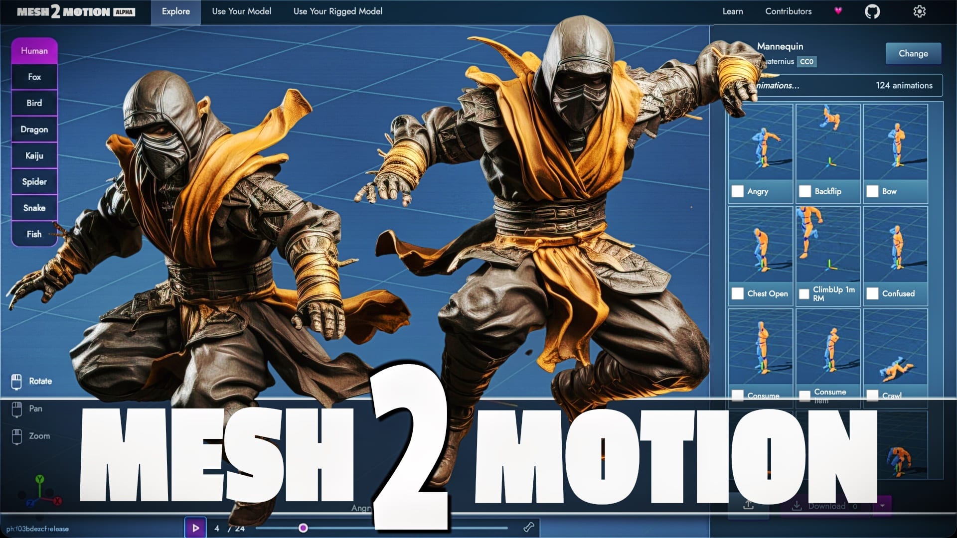 Mesh2Motion – Free & Open Source Animation App