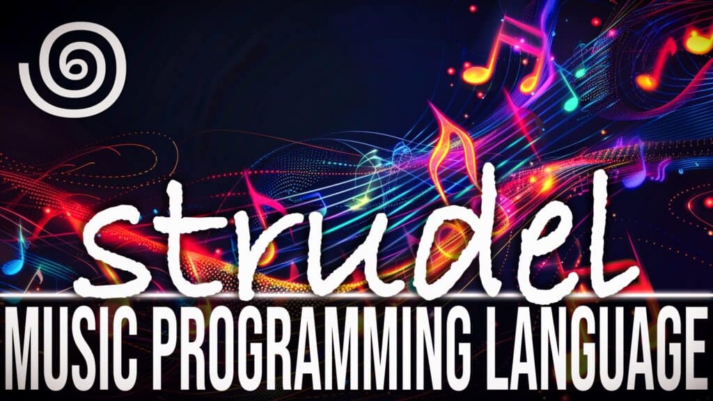 Strudel REPL is a front end of a Javascript port of Tidal Cycles from Haskell enabling creating music from code