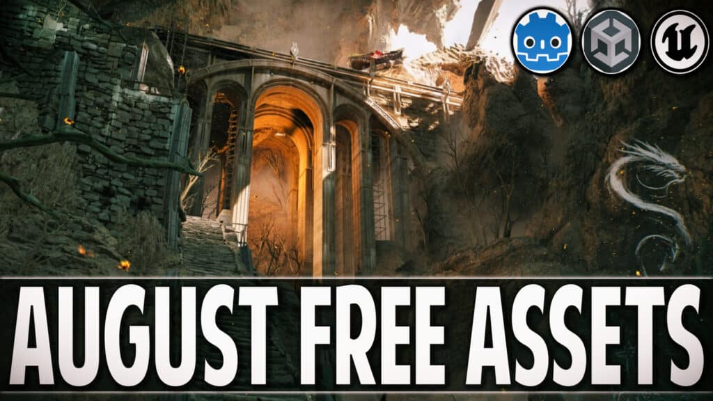 Its time for the Unreal Engine Fab August free gamedev asset giveaway, plus Unity giveaway, Godot Giveaways and more