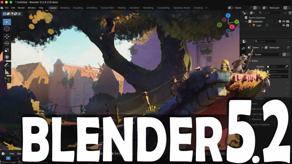 Blender 5.2 LTS has been released. We check out some of the best new features in this open source graphics app release