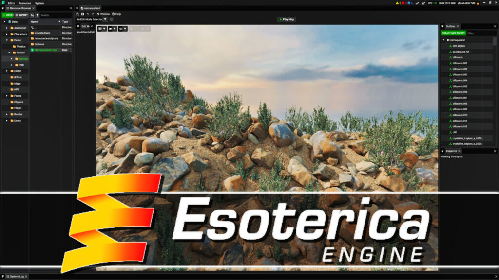 The Esoterica Engine, a free and open source C++ based game engine created by AAA experienced game developers