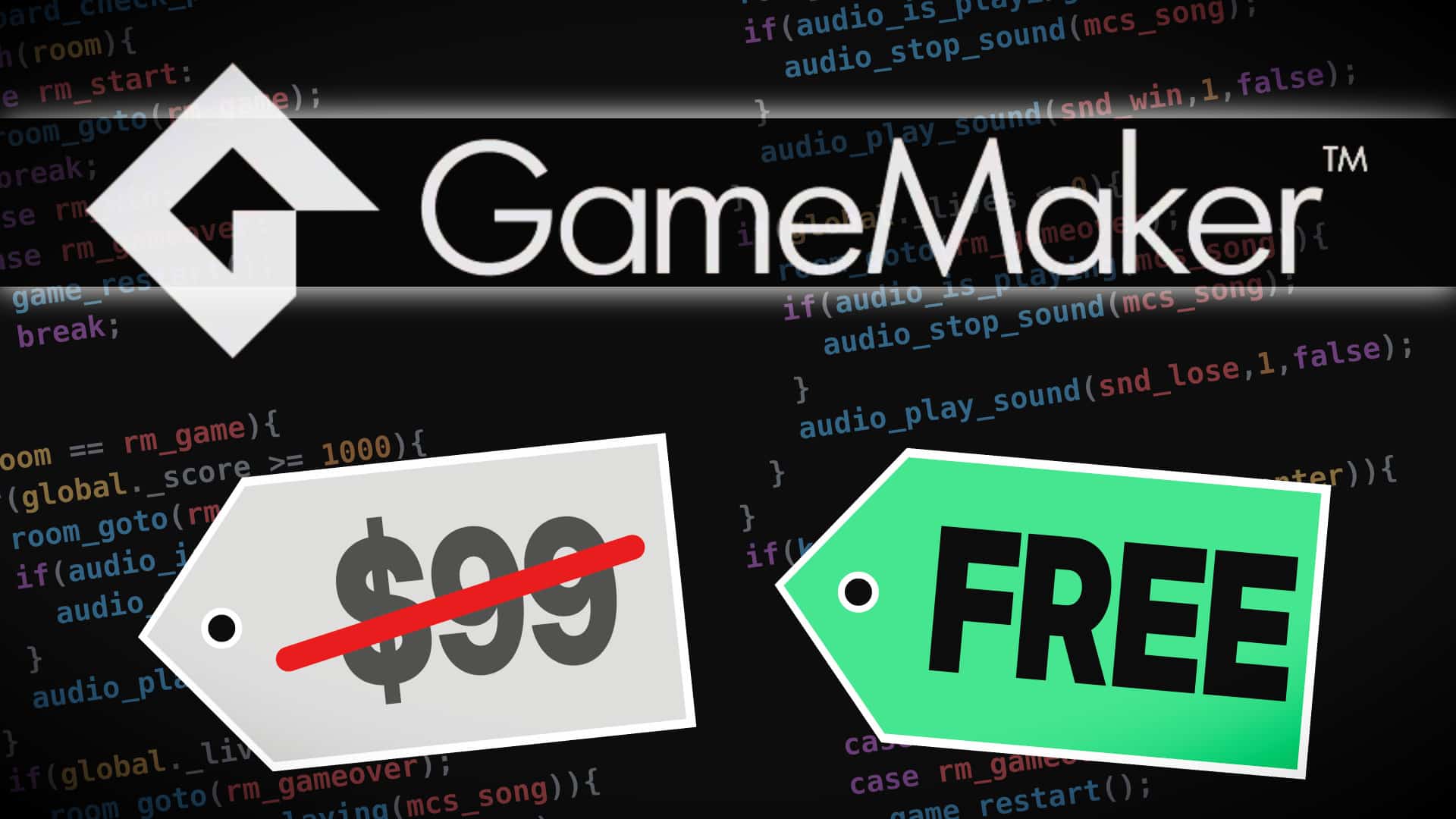 GameMaker Going FREE For Commercial Use